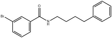 3-溴-N-(4-苯基丁基)苯甲酰胺, 333396-16-0, 结构式