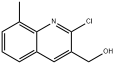 (2-CHLORO-8-METHYLQUINOLIN-3-YL)METHANOL Structure