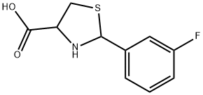 2-(3-Fluorophenyl)-4-thiazolidinecarboxylic acid Structure
