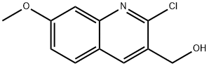 2-CHLORO-7-METHOXYQUINOLINE-3-METHANOL Struktur
