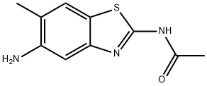 Acetamide, N-(5-amino-6-methyl-2-benzothiazolyl)- (9CI) 结构式