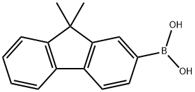 9,9-ジメチルフルオレン-2-ボロン酸 化学構造式