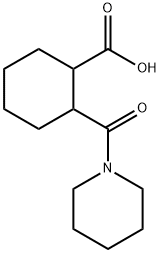 2-(piperidin-1-ylcarbonyl)cyclohexanecarboxylic acid Struktur