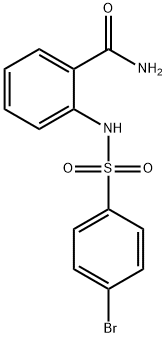 2-{[(4-BROMOPHENYL)SULPHONYL]AMINO)}BENZAMIDE Struktur