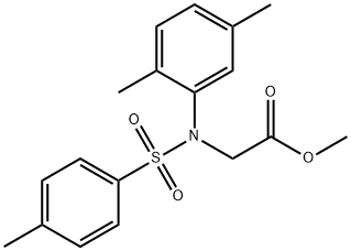 [(2,5-Dimethyl-phenyl)-(toluene-4-sulfonyl)-amino]-acetic acid methyl ester Structure