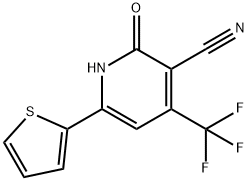 2-HYDROXY-6-(2-THIENYL)-4-(TRIFLUOROMETHYL)NICOTINONITRILE Structure