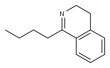 1-ブチル-3,4-ジヒドロイソキノリン 化学構造式