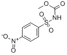 methyl [(4-nitrophenyl)sulphonyl]carbamate Struktur