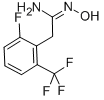 BENZENEETHANIMIDAMIDE,2-FLUORO-N-HYDROXY-6-(TRIFLUOROMETHYL)- Structure