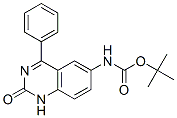 Carbamic acid, (1,2-dihydro-2-oxo-4-phenyl-6-quinazolinyl)-, 1,1-dimethylethyl ester (9CI) Struktur