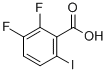 2,3-ジフルオロ-6-ヨード安息香酸 化学構造式