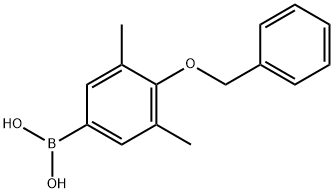 4-Benzyloxy-3,5-dimethylphenylboronic acid Struktur