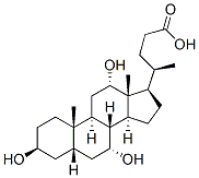 (3b,5b,7a,12a)-3,7,12-trihydroxy-Cholan-24-oic acid Struktur