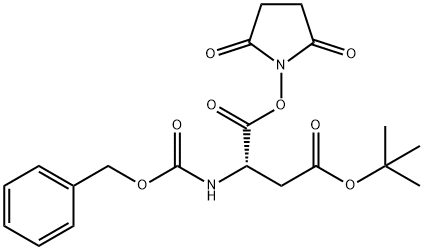 N-苄氧羰基-L-天冬氨酸 4-叔丁酯 1-(N-琥珀酰亚胺)酯,3338-32-7,结构式