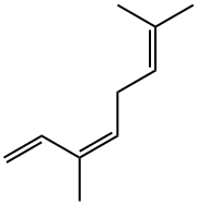 (Z)-3,7-ジメチル-1,3,6-オクタトリエン 化学構造式