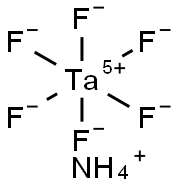 ammonium hexafluorotantalate(5) Struktur
