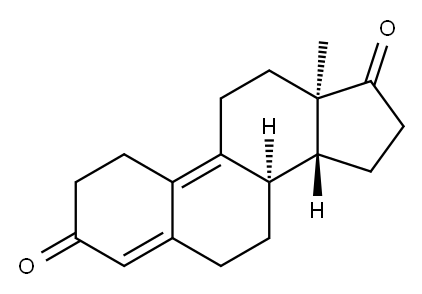 8α,13α,14β-Estra-4,9-diene-3,17-dione Structure