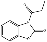 3-丙酰基-2-苯并恶唑酮 结构式