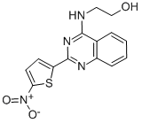 4-(2-HYDROXYETHYLAMINO)-2-(5-NITRO-2-THIENYL)-QUINAZOLINE 结构式