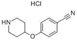 4-(PIPERIDIN-4-YLOXY)-BENZONITRILE HYDROCHLORIDE Structure