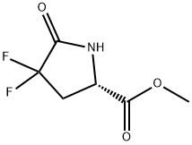 4,4-二氟-5-氧代-L-脯氨酸甲酯,333956-61-9,结构式