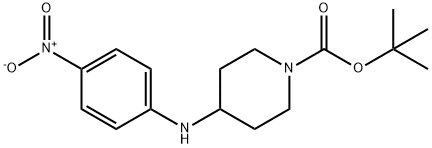 tert-butyl 4-(4-nitroanilino)tetrahydro-1(2H)-pyridinecarboxylate Struktur