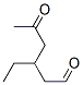 Hexanal, 3-ethyl-5-oxo- (9CI) 结构式