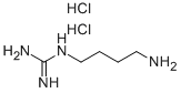 1-AMINO-4-GUANIDINOBUTANE 2HCL Structure