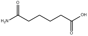 6-アミノ-6-オキソヘキサン酸 化学構造式