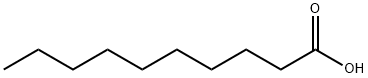 Decanoic acid Struktur