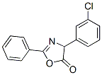 5(4H)-Oxazolone,  4-(3-chlorophenyl)-2-phenyl- Structure