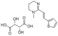 酒石酸ピランテル 化学構造式