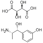 重酒石酸间羟胺,33402-03-8,结构式