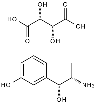 Metaraminol bitartrate Structure