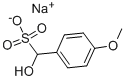 (4-メトキシフェニル)ヒドロキシメタンスルホン酸ナトリウム 化学構造式