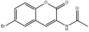 N-(6-BROMO-2-OXO-2H-1-BENZOPYRAN-3-YL)ACETAMIDE Structure