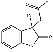 3-HYDROXY-3-ACETONYLOXINDOLE 结构式