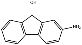 2-アミノ-9-ヒドロキシ-9H-フルオレン 化学構造式