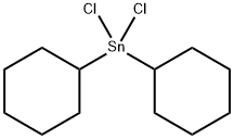ジシクロヘキシルすず(IV)ジクロリド 化学構造式