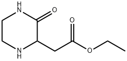 ETHYL 2-(3-OXO-2-PIPERAZINYL)ACETATE Structure