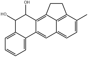 11,12-Dihydro-3-methyl-11,12-cholanthrenediol 结构式