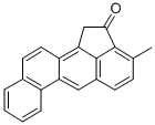 3-メチル-ベンゾ[j]アセアントリレン-2(1H)-オン 化学構造式