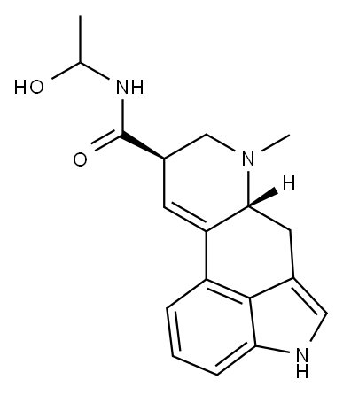 (S)-9,10-didehydro-N-(1-hydroxyethyl)-6-methylergoline-8beta-carboxamide Structure