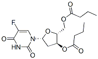 2'-Deoxy-5-fluorouridine 3',5'-dibutanoate Struktur