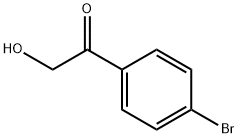 1-(4-ブロモフェニル)-2-ヒドロキシエタン-1-オン 化学構造式