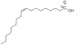 （9Z）-9-十八烯-1-14C酸, 3343-81-5, 结构式