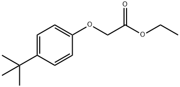 p-tert-ブチルフェノキシ酢酸エチル 化学構造式