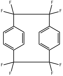 1,1,2,2,9,9,10,10-Octafluoro[2.2]paracyclophane Struktur