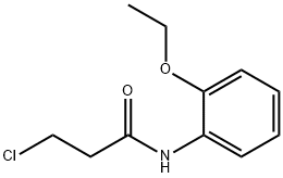 3-chloro-N-(2-ethoxyphenyl)propanamide Struktur