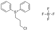 (3-クロロプロピル)ジフェニルスルホニウムテトラフルオロボラート 化学構造式